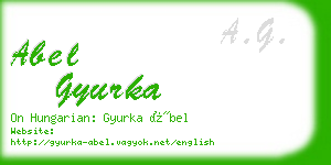 abel gyurka business card